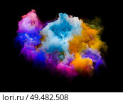 Vivid Particle. Rainbow Island series. Background design of vibrant patch of hues and gradients on the subject of art, creativity and design. Стоковое фото, агентство Ingram Publishing / Фотобанк Лори