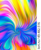 Colorful Motion. Visual Perfume series. Design composed of vibrant flow of hues and gradients as a metaphor for art, design and technology. Стоковое фото, агентство Ingram Publishing / Фотобанк Лори