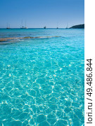 Ibiza Playa Ses Salines beach Es Cavallet in Sant Josep of Balearic Islands. Стоковое фото, агентство Ingram Publishing / Фотобанк Лори