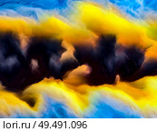 Gas Giant Atmosphere. Impossible Planet series. Creative arrangement of vibrant flow of hues and gradients for subject of art, creativity and design. Стоковое фото, агентство Ingram Publishing / Фотобанк Лори