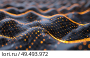 A computer-generated depiction of a powerful wave with intricate details and realistic textures. Стоковое AI-изображение, AI-художник Данила Большаков / Фотобанк Лори