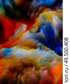 Color paint composition on virtual canvas on the subject of creativity, imagination, inner world and art. Стоковое фото, агентство Ingram Publishing / Фотобанк Лори