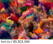 Beyond Impasto series. Composition of rich colorful textures for art, design, creativity and imagination. Стоковое фото, агентство Ingram Publishing / Фотобанк Лори