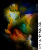 Paint in organic motion on virtual canvas on the subject of creativity, imagination, inner world and art. Стоковое фото, агентство Ingram Publishing / Фотобанк Лори