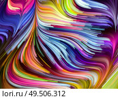 Texture of Light. Wallpaper Paint series. Image of colorful background lines in conceptual relevance to art, design, creativity and imagination. Стоковое фото, агентство Ingram Publishing / Фотобанк Лори