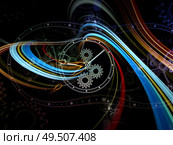 Fractals of Time. Faces of Time series. Interplay of clock dials and abstract elements related to science, education and modern technologies. Стоковое фото, агентство Ingram Publishing / Фотобанк Лори