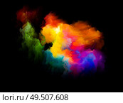 Colorful Chunk. Rainbow Island series. Interplay of vibrant patch of hues and gradients related to art, creativity and design. Стоковое фото, агентство Ingram Publishing / Фотобанк Лори