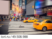 Times Square Manhattan New York all the ads deleted US. Стоковое фото, агентство Ingram Publishing / Фотобанк Лори