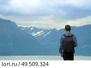 scenic landscapes of the northern Norwegian fjords. . Стоковое фото, агентство Ingram Publishing / Фотобанк Лори