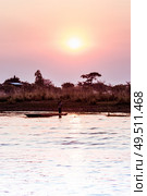 Natives in the Okavango delta. Стоковое фото, агентство Ingram Publishing / Фотобанк Лори