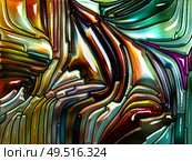 Liquid Pattern series. Composition of Stained glass design reminiscent of Art Nouveau on the subject of Nature, beauty and spirituality. Стоковое фото, агентство Ingram Publishing / Фотобанк Лори