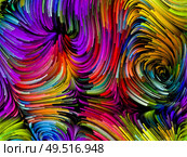 Paint Motion series. Vibrant curving color strands on the subject of art, creativity and movement. Стоковое фото, агентство Ingram Publishing / Фотобанк Лори