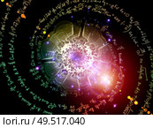 Inner Workings series. Design composed of virtual grids and fractal gears as a metaphor for information technology, mathematics and education. Стоковое фото, агентство Ingram Publishing / Фотобанк Лори