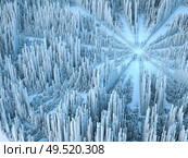 Displacement Worlds. 3D rendering of fractal noise displacement pattern on the subject of education, three dimensional technology, mathematic and virtual 3D rendering. Стоковое фото, агентство Ingram Publishing / Фотобанк Лори