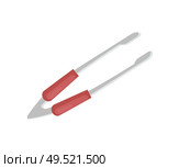 Barbecue grilling tool tongs for roasted meat. Bbq item cutlery kitchenware for picnic and cookout. Nippers pliers with handle icon isolated on vector. Barbecue Grilling Tool Tongs Vector Illustration. Стоковая иллюстрация, агентство Ingram Publishing / Фотобанк Лори