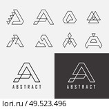 Letter A logo icon design template elements. Monogram. Letter A logo icon design template elements. . Стоковая иллюстрация, агентство Ingram Publishing / Фотобанк Лори