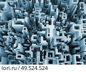 3D Rendering of fragmented numbers on the subject of math, science and digital reality. Стоковое фото, агентство Ingram Publishing / Фотобанк Лори