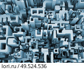 3D Rendering of fragmented numbers on the subject of math, science and digital reality. Стоковое фото, агентство Ingram Publishing / Фотобанк Лори