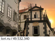 Cesky Krumlov - the city of South Bohemia Czech Republic region. Located on the Vltava River. declared a UNESCO World Heritage Site. Стоковое фото, агентство Ingram Publishing / Фотобанк Лори