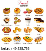 A vector illustration of French cuisine icon sets. Стоковая иллюстрация, агентство Ingram Publishing / Фотобанк Лори