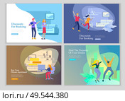 Real Estate Landing Page template. Investment in Property, happy people buying or renting Apartments, house. Online Booking, rent discounts, succes deal. Vector illustration with cartoon people. Real Estate Landing Page template. Investment in Property, happy people buying or renting Apartments, house. Online Booking, rent discounts, succes deal. Vector illustration with cartoon. Стоковая иллюстрация, агентство Ingram Publishing / Фотобанк Лори