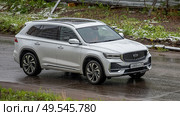 Автомобиль geely monjaro белая. Редакционное фото, фотограф Анатолий Володин / Фотобанк Лори