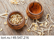 Set dry green bean and sprouts moong or mung.Pile of sprouted seeds of green gram. Mung beans on wooden table. Стоковое фото, агентство Ingram Publishing / Фотобанк Лори