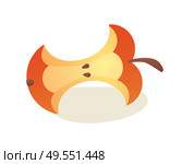 Bitten apple fruit vector, plant with seeds sweet and delicious snack of natural origin, ecological waste isolated icon in flat style. Product eaten. Bitten Apple with Seeds, Ecological Waste Vector. Стоковая иллюстрация, агентство Ingram Publishing / Фотобанк Лори