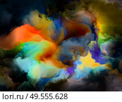 Paint Movement. Color Dream series. Image of gradients and spectral hues in conceptual relevance to imagination, creativity and art painting. Стоковое фото, агентство Ingram Publishing / Фотобанк Лори