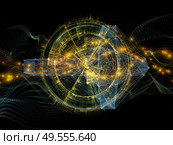 Particle Generator series. Background of fractal lights, patterns and fields on the subject of modern technologies, science, education and theoretical research. Стоковое фото, агентство Ingram Publishing / Фотобанк Лори