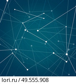Abstract shapes background and technology network design. Atomic, science and molecular vector pattern on dark background.. Abstract shapes background and technology network design. Стоковая иллюстрация, агентство Ingram Publishing / Фотобанк Лори