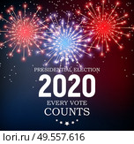 2020 United States of America Presidential Election Background. Vector Illustration EPS10. 2020 United States of America Presidential Election Background. Vector Illustration. Стоковая иллюстрация, агентство Ingram Publishing / Фотобанк Лори