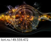 Particle Generator series. Background of fractal lights, patterns and fields on the subject of modern technologies, science, education and theoretical research. Стоковое фото, агентство Ingram Publishing / Фотобанк Лори