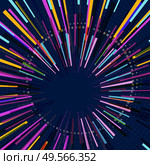 Abstract circular geometric background. Circular geometric centric motion pattern. Starburst dynamic lines or rays. Стоковая иллюстрация, агентство Ingram Publishing / Фотобанк Лори