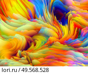 Twisted Surface. Dimensional Wave series. Image of Swirling Color Texture. 3D Rendering of random turbulence in conceptual relevance to art, creativity and design. Стоковое фото, агентство Ingram Publishing / Фотобанк Лори