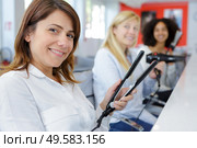 a happy team hair salon concept. Стоковое фото, агентство Ingram Publishing / Фотобанк Лори