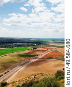 topo view from  castle of Almodovar del Rio, Cordoba, Andalusia.  Spain. Стоковое фото, агентство Ingram Publishing / Фотобанк Лори