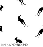 Animal seamless pattern background with kangaroo. Vector Illustration EPS10. Animal seamless pattern background with kangaroo. Vector Illustration. Стоковая иллюстрация, агентство Ingram Publishing / Фотобанк Лори
