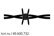 Disease, conclusion barbed wire brush on white background. Vector Illustration EPS10. Disease, conclusion barbed wire brush on white background. Vector Illustration. Стоковая иллюстрация, агентство Ingram Publishing / Фотобанк Лори