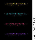 Luxury gold glitter particles on black background. Holiday Abstract shiny color gold bokeh design element and glitter effect on dark. Glowing lights magic effects. Glow sparkles, vector illustration. Glitz dust. Luxury gold glitter particles on black background. glowing lights magic effects. Glow sparkles, vector illustration. Стоковая иллюстрация, агентство Ingram Publishing / Фотобанк Лори