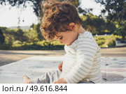 Natural portrait of a one year cute baby. Стоковое фото, агентство Ingram Publishing / Фотобанк Лори