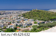Parthenon hill view to old Athens at summer. Стоковое фото, агентство Ingram Publishing / Фотобанк Лори