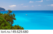 Porto Katsiki beach at Lefkada island in Greece. Стоковое фото, агентство Ingram Publishing / Фотобанк Лори