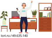 Old people meloman. Modern senior people gadgets. Oldster use smartphone. Old progressive use modern technology. Learning to use PC. Elderly couple gadgets. Leasing music on smartphone. Old people meloman. Modern senior people gadgets. Oldster use smartphone. Old progressive use modern technology. Стоковая иллюстрация, агентство Ingram Publishing / Фотобанк Лори