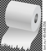 Toilet paper flat vector illustration. Special paper for wiping. Paper product is used for sanitary and hygienic purposes. Roll of white coiled paper. Bumf isolated on transparent background. Toilet paper. Special paper for wiping. Paper product is used for sanitary and hygienic purposes. Стоковая иллюстрация, агентство Ingram Publishing / Фотобанк Лори