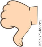 Gesture of Thumb down vector illustration. Hand Showing dislike or disagreement. Cartoon thumb down. Hand showing unlike, bad, discard, decline, no, disapprove, negative, Hand reaction sign isolated. Gesture of Thumb down vector illustration. Hand Showing dislike or disagreement, unlike, bad. Стоковая иллюстрация, агентство Ingram Publishing / Фотобанк Лори