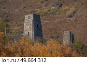 Ossetian old village in the Caucasus mountains. Стоковое фото, агентство Ingram Publishing / Фотобанк Лори