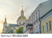 church and the historical part of the city of Vitebsk. Belarus. Стоковое фото, агентство Ingram Publishing / Фотобанк Лори