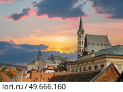Cesky Krumlov on the Vltava river. Chech republic. Стоковое фото, агентство Ingram Publishing / Фотобанк Лори