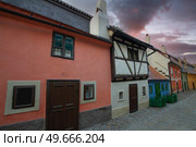 zlata ulicka- street in the center of Prague. Стоковое фото, агентство Ingram Publishing / Фотобанк Лори